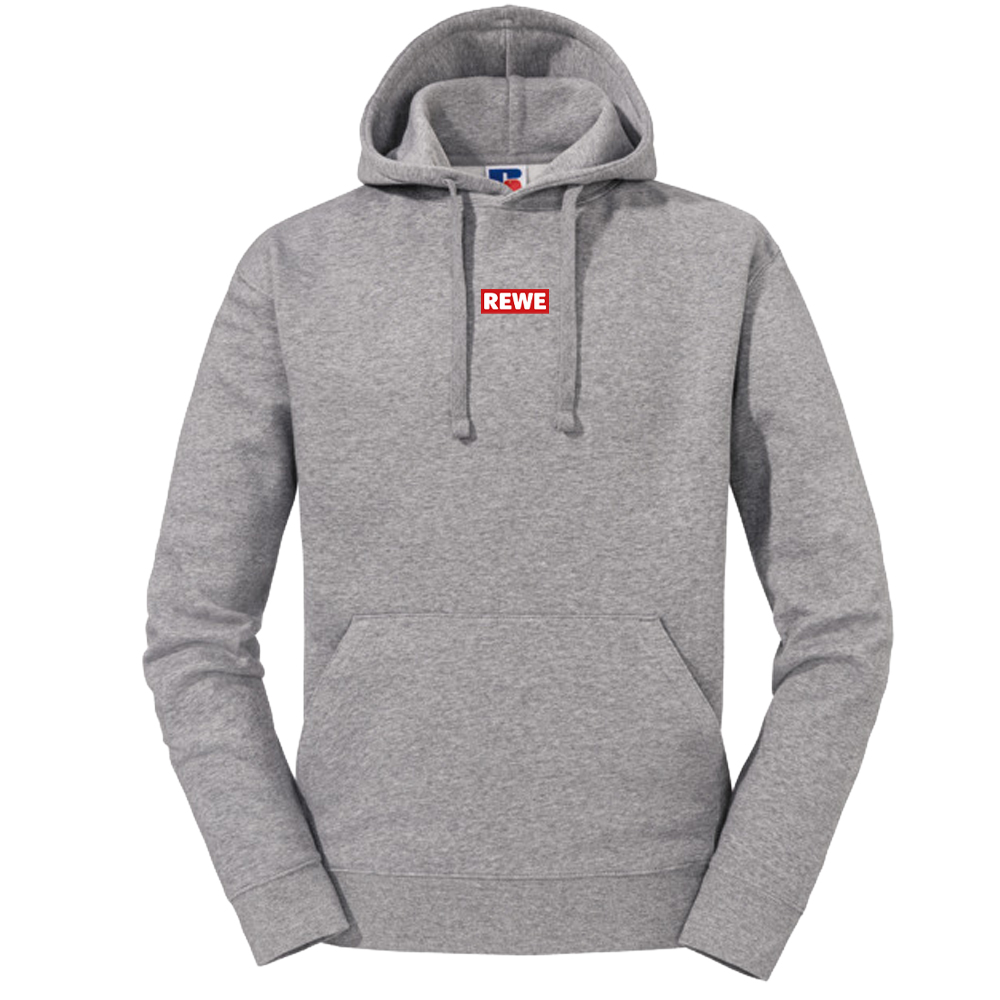 Russell Hoody Grau REWE Logo