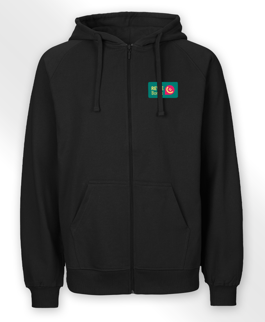 REWE Bonus Ambassador Zip Hoodyjacke Schwarz